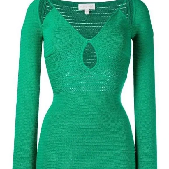 EUC Ronny Kobo Knit Green Mini Dress